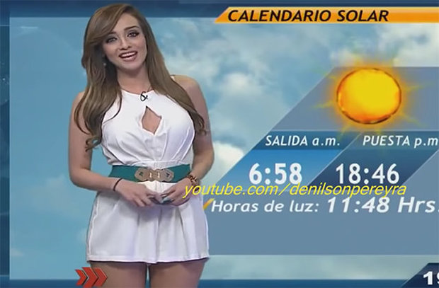 Spanish weather girl