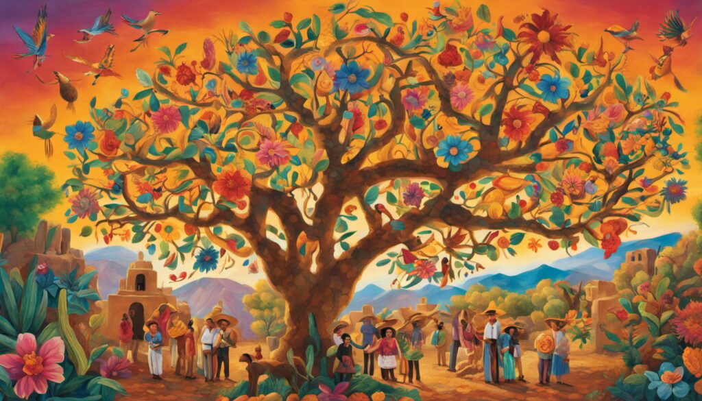 mexican tree of life painting